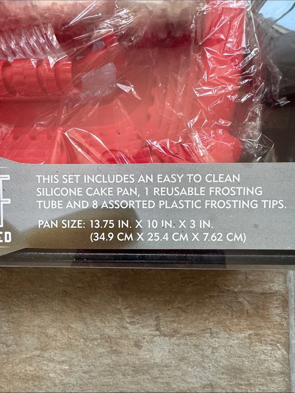 NEW Football Sports Stadium Cake Making Set - silicone pan, frosting tube & tips